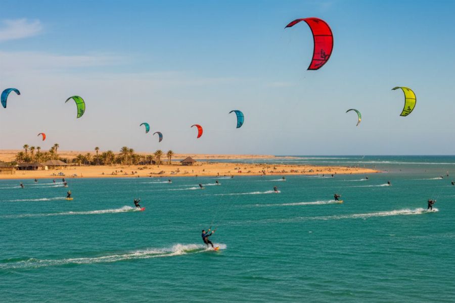 Saison kitesurf Dakhla : le guide complet mois par mois