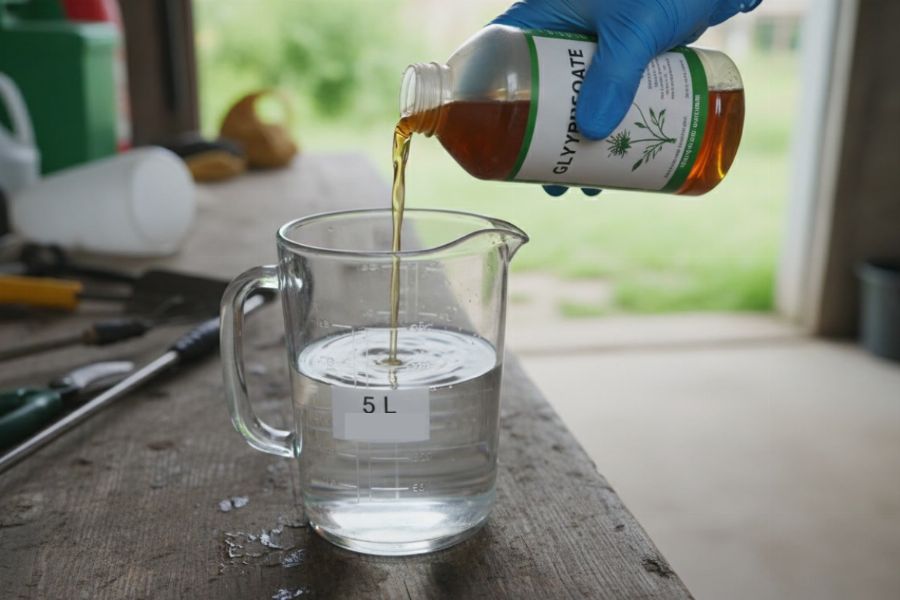 dosage de glyphosate pour 5 L d’eau 