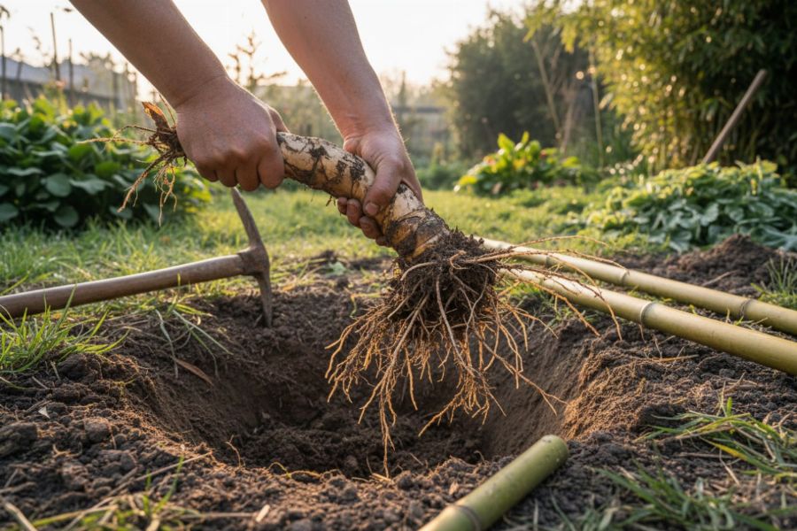 se débarrasser définitivement des bambous